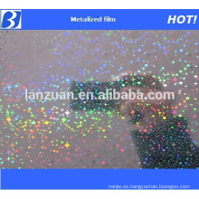 Película holográfica metálica y en relieve para envolver tabaco